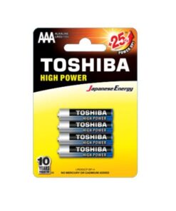 Toshiba Size AAA High Power Alkaline Batteries - 4 Pack