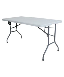 Totai - Foldable Plastic Table with Carry Handles - White
