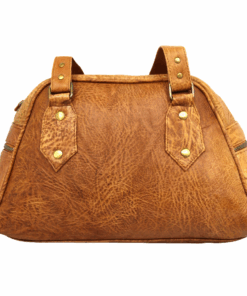 Total Leather Antique Cow Leather Handbag HB6 Red Black or Tan - Antique Tan HB6-C