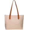 Tote Bag with Contrasting Handles - Beige
