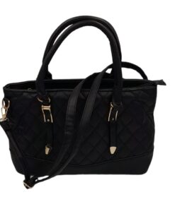 Tote Shoulder Handbags for Women Classy Everyday Bags with Adjustable Strap - Black