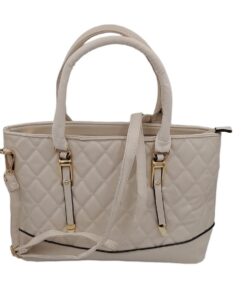 Tote Shoulder Handbags for Women Classy Everyday Bags with Adjustable Strap - Cream