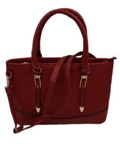 Tote Shoulder Handbags for Women Classy Everyday Bags with Adjustable Strap - Maroon