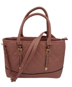 Tote Shoulder Handbags for Women Classy Everyday Bags with Adjustable Strap - Pink