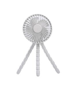 Toto Bubs - Rechargeable Desk & Stroller Fan Flexible Octopus Legs - White