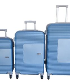 TOUGH ABS Light Blue 3-Piece Luggage Set with Spinner Wheels