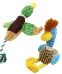 Tough Layer Plush Dog Toys - Duck & Bird - 2Pack