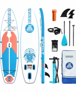 Tourus Inflatable All Round Stand-Up Paddle Board - 320x84x15cm - Wht/Blue