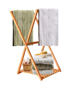 Towel Rack & Cloth Stand with Shoe Rack By WOODLY