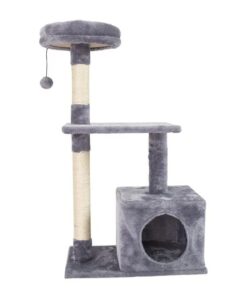 Tower House Scratcher Climbing Pet Cat Tree - Purple