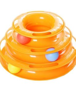Tower Of Tracks - Interactive Kitty Toy - Orange