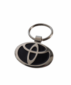Toyota Car Logo Key Ring - Black Back Round