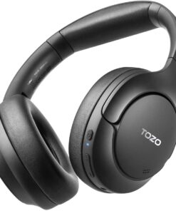 TOZO H10 Active Noise Cancelling Wireless Over-Ear Headphones - Black