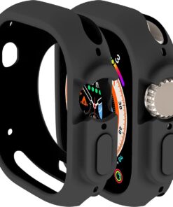 TPU Soft Silicon Case/Hollow Frame for Apple Watch 44mm