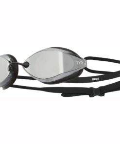 Tracer X Racing Mirrored Nano Goggles - Silver/Black