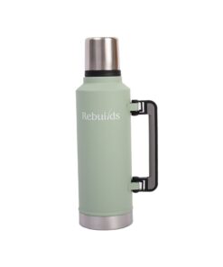 Traditional Vaccum Flask (1.9L) Stainless Steel Hot & Cold Water Bottle - Rebuilds - Green