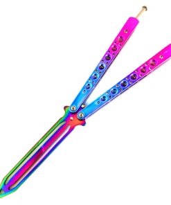 Training butterfly knife Smooth Flip 24.5cm Large Balisong - Egyptian Iris