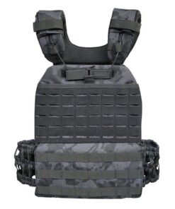 Training CrossFit Fitness vest - Black Multi camo