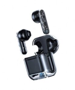 Transparent charging case ear wireless stereo TWS sports headphones - Black