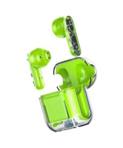 Transparent charging case ear wireless stereo TWS sports headphones - Green