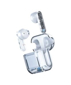 Transparent charging case ear wireless stereo TWS sports headphones - White