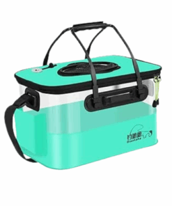 Transparent Collapsible Fishing Bucket with Mesh