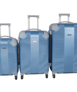 Travel 28-Inch Luggage Suitcase Bag Set - Stylish - 3-Piece - Blue