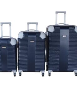Travel 28-Inch Luggage Suitcase Bag Set - Stylish - 3-Piece - Navy