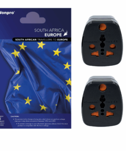 Travel Adapter SA To Euro (Pack Of 2 Adapters)