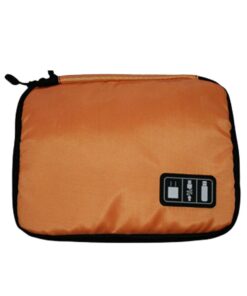 Travel Bag Organizer for Cables - Orange