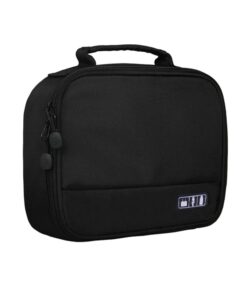 Travel Cable Cord Bag - Black