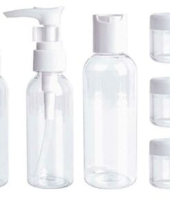 Travel Containers with Reusable Travel Pouch - 6 Pieces