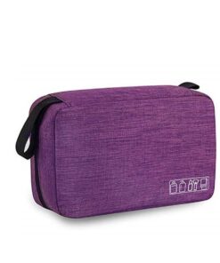 Travel Hanging Toiletry Bag - purple