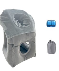 Travel Inflatable Neck Pillow for with Earplugs