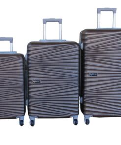 Travel Luggage Suitcase Bag Set-Stylish, and Convenient 3-Piece - Brown
