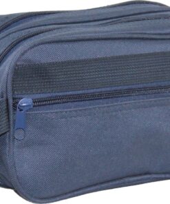 Travel Mate - 3-Zipper Ripstop Toiletry Bag - N-1016 - Navy