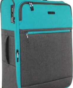 Travel Mate 6 1cm Light Weight EIGHT-Wheel XBag Trolley Case L-264 B - Black