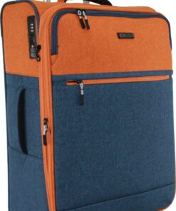 Travel Mate 6 1cm Light Weight EIGHT-Wheel XBag Trolley Case L-264 B - Navy