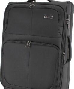 Travel Mate - 60cm NYLON Light Weight Two-Wheel Medium Trolley L-262 B - Black