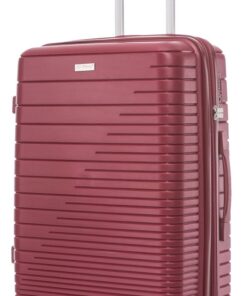 Travel Mate 65cm Hard Shell Zipper 8 Wheel Xbag Trolley Case TSA L-343 B - Red