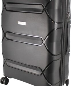 Travel Mate 67cm Hard Shell Zipper 8 Wheel Xbag Trolley Case TSA L-340 B - Black