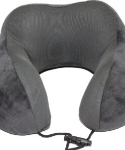 Travel Mate Curved Top Memory Foam Travel Pillow T-068 - Grey