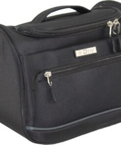Travel Mate - Unisex HD Nylon Xbag Soft Cosmetic Vanity Bag - L-266 D - Black