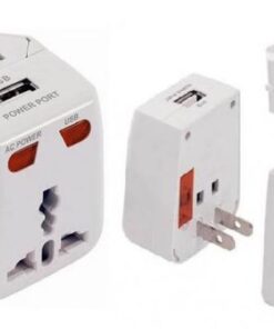 Travel Mate Universal Travel Adaptor with USB and Fuses T-034