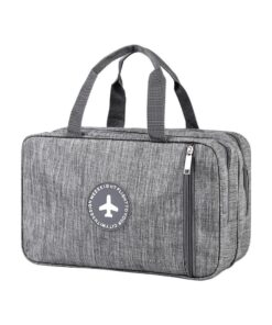 Travel Toiletry Bag Large Capacity Cosmetic Wet and Dry Depart Bag - Grey