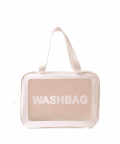 Travel Toiletry - Makeup Bag - Large - 1003 - White
