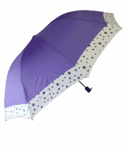 Travel Umbrella Windproof UV Compact Folding Umbrellas - Purple, Brown