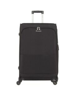 Travelite Flash 66cm Soft Luggage 4 Wheel TSA Lock Exp Trolley Checkin Case - Black