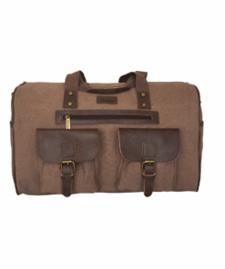 Travelling Canvas Overnight Bag - 28.5 Liters - Coffee