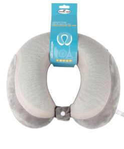 TravelQuip Memory Foam Travel Neck Pillow with Cooling Gel Pad - Grey